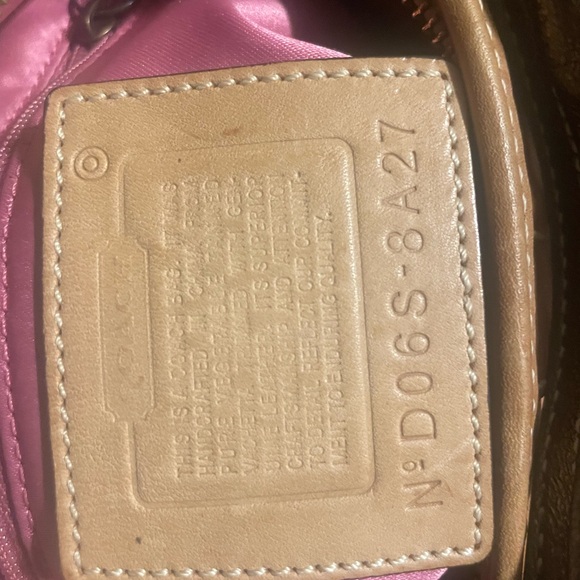 Carmel coach Coach leather purse w rhinestones & studs. EUC apx 10 x 7 x 2 1/2“. - Picture 10 of 10